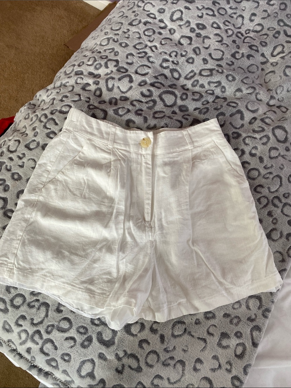High Waist Linen feel Shorts